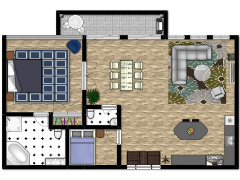House - Condo made with Floorplanner