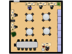 computer room - First design made with Floorplanner